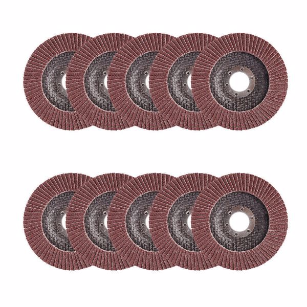 50x FLAP GRINDING SANDING DISCS 115mm 4.5" 40 60 80 120 GRIT ANGLE WHEEL