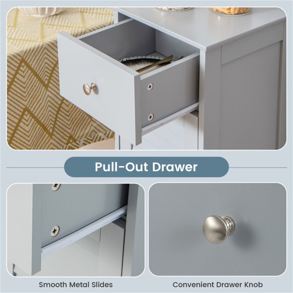 Bathroom storage cabinet gray（AMAZON禁止销售）