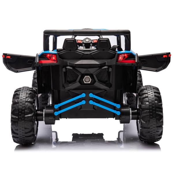 12V Ride On Car with Remote Control,UTV ride on for kid,3-Point Safety Harness, Music Player (USB Port/Volume Knob/Battery Indicator), LED Lights, High-Low Speed Switch - Off-Road Adventure for Kids