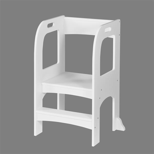 Child Standing Tower, Step Stools for Kids, Toddler Step Stool for Kitchen Counter, White