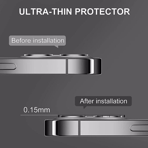 3x Tempered Glass Camera Lens Cover Protector Kit For iPhone 14 14Plus 14Pro Max