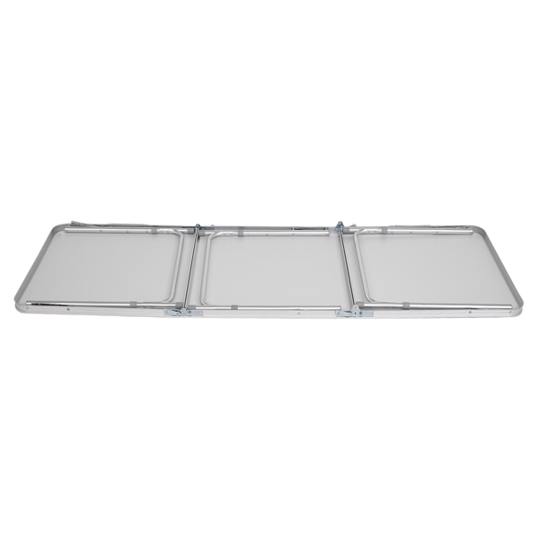 180 x 60 x 70cm Home Use Aluminum Alloy Folding Table White