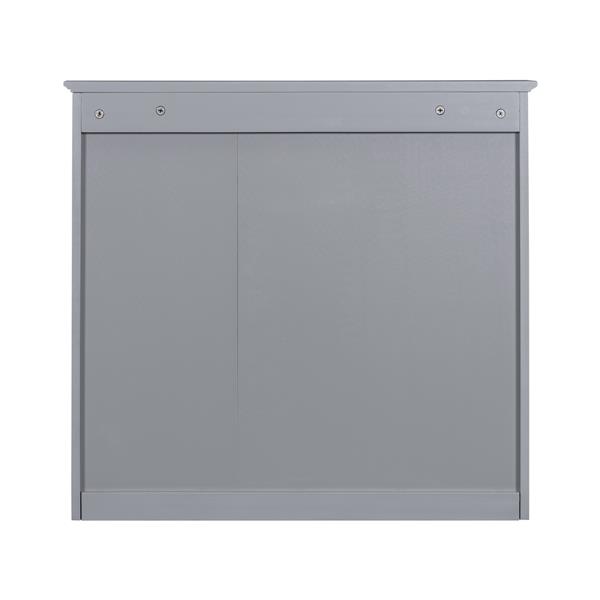 30'' x 28'' Medicine Cabinet, Wall Mounted Bathroom Storage Cabinet, Modern Bathroom Wall Cabinet with Mirror,Medicine Cabinet,  Mirror Cabinet with 3 Open Shelves (Not Include Bathroom Vanity )