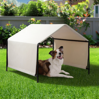 4*4*3.3FT  Dog Tent Creamy White