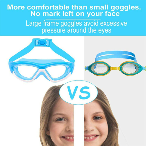 Children's anti-fog swimming goggles pink swimming pool goggles suitable for teenagers and children swimmers hot sale