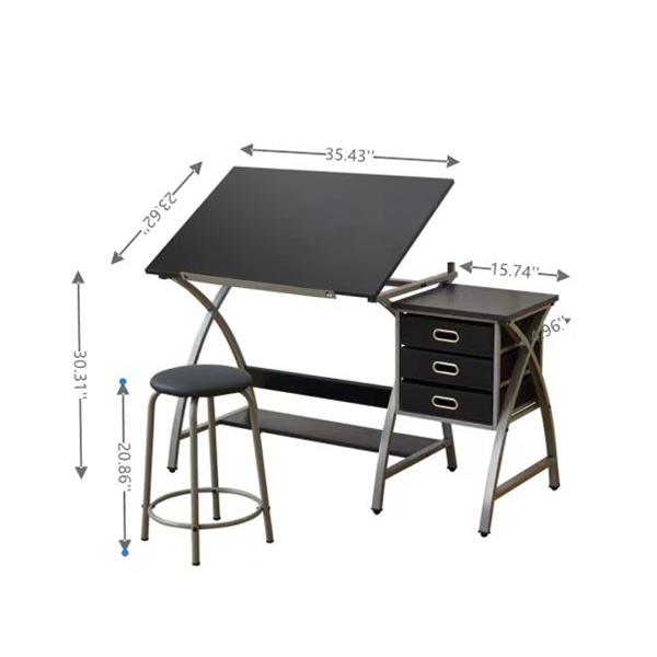 drafting table sliver with stool