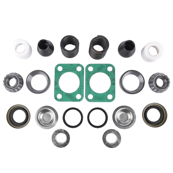 Front Axle King Pin Rebuild Kit for Chevy GMC K3500 Bearing Bushing Spring Seal