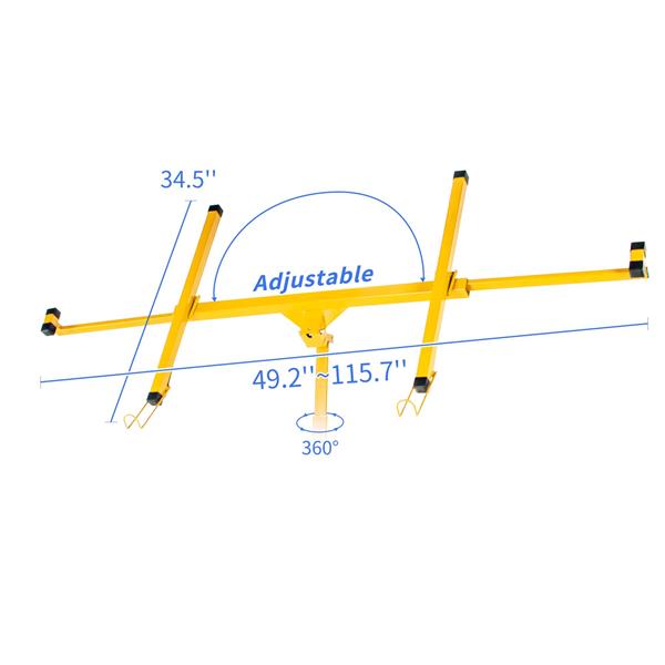 Drywall Panel Lifter Drywall Panel hoist Panel Hoist Jack Lifter 11ft yellow color