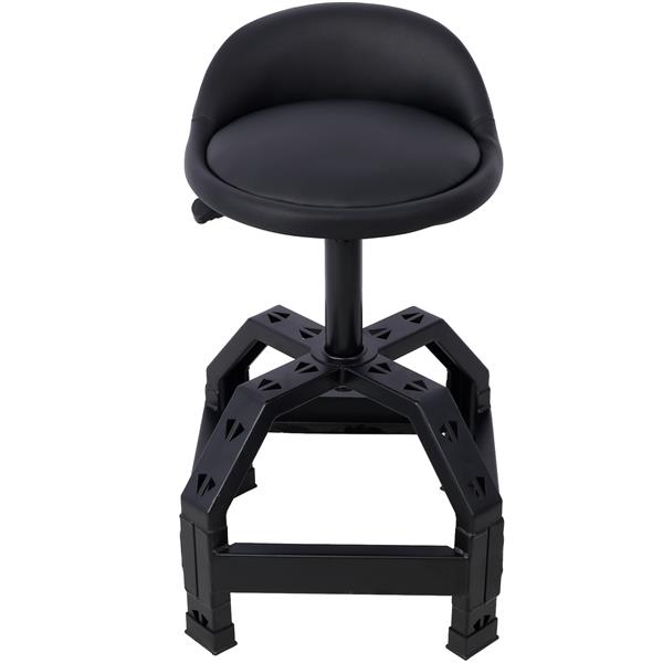 Pneumatic 360 Degree Swivel Stool, Mechanics Rolling Creeper Seat, Heavy Duty  Mechanics Stool,black