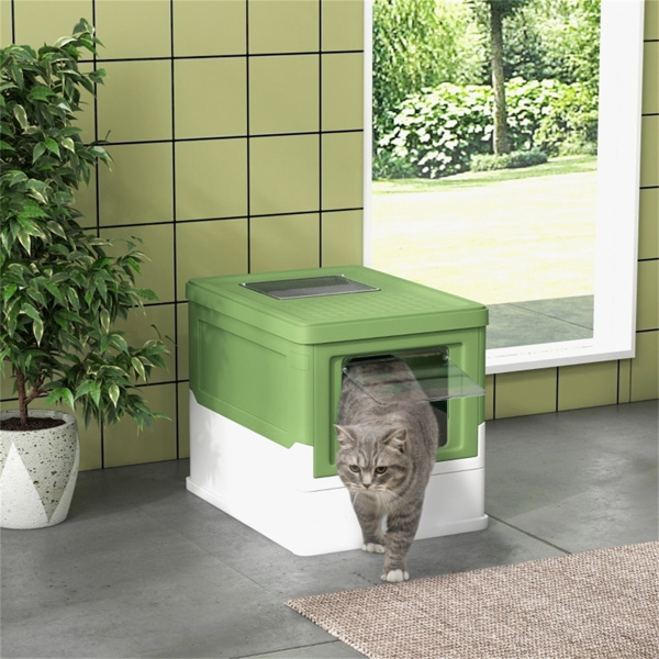 Fully Enclosed Cat Litter Box