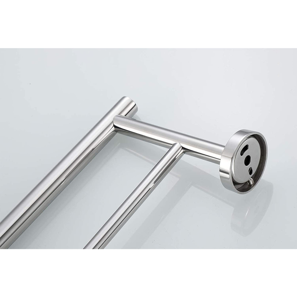 23.6 Inch Double Towel Bar, Bathroom Towel Bar Wall Mount, 304 Stainless Steel Bathroom Towel Racks Towel Rods