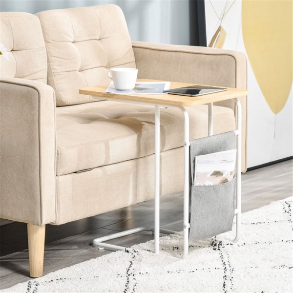 C-Shaped Sofa Side Table