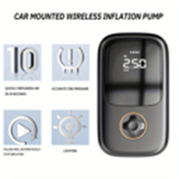 Car Mounted Inflation Pump, Motorcycle, Bicycle, Portable Wireless Inflation Pump, Car Tire, Electric Vehicle Power Bank