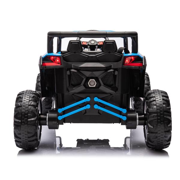 12V Ride On Car with Remote Control,UTV ride on for kid,3-Point Safety Harness, Music Player (USB Port/Volume Knob/Battery Indicator), LED Lights, High-Low Speed Switch - Off-Road Adventure for Kids