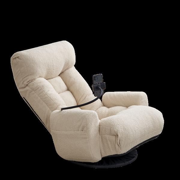 Adjustable head and waist, game chair, lounge chair in the living room, 360 degree rotatable sofa chair,Rotatable seat Leisure Chair deck chair