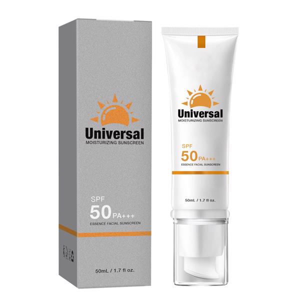 Sunscreen for Face, Universal Protector Solar SPF 50, Protector Solar Con Color, Hydrating Sun Essence Face Sunscreen, No Sticky Waterproof （No Delivery in Weekend）