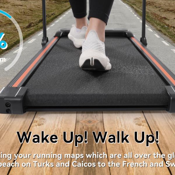 NEW Folding Walking Pad Under Desk Treadmill for Home Office -2.5HP Walking Treadmill With Incline 0.5-7.5MPH 265LBS Capacity Treadmill for Walking Running - Two Ways to Adjust Speed