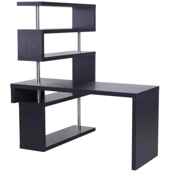 Office desk  with display stand  Black