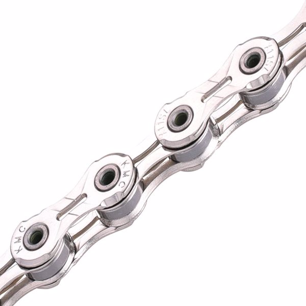 KMC X11SL-118L NP/BK 11 Speed Bicycle Chain - 1/2 x 11/128 inch, 118 Links