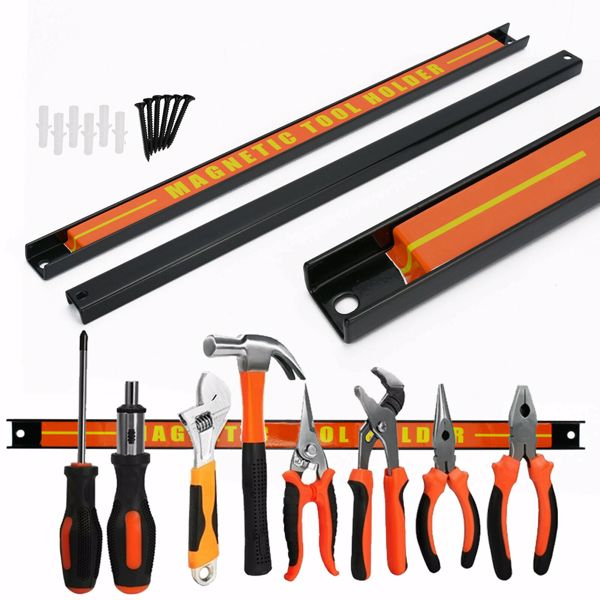 6 x18"Heavy Duty Magnetic Tool Bar Storage Holder Rack Garage Wall Holder Strips