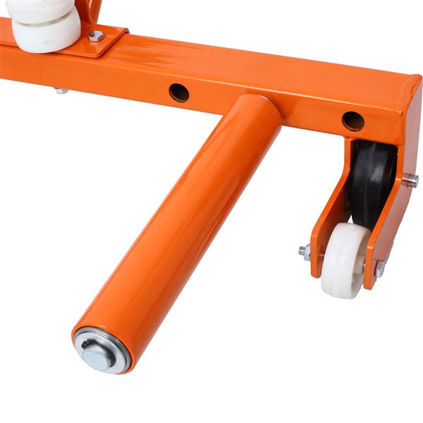 Heavy-Duty Adjustable Tire Wheel Dolly for Workshop, Garage, Orange