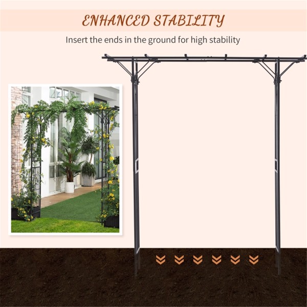 Metal Garden Arch ( Amazon Shipping)（Prohibited by WalMart）