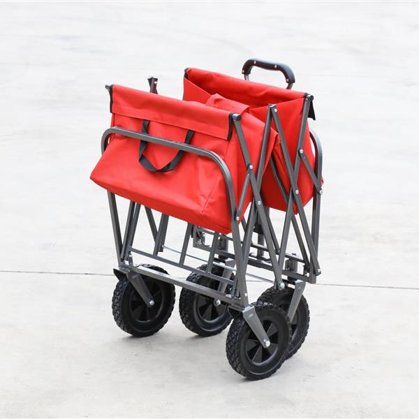 Outdoor Garden Multipurpose Micro Collapsible Beach Trolley Cart Camping Folding Wagon