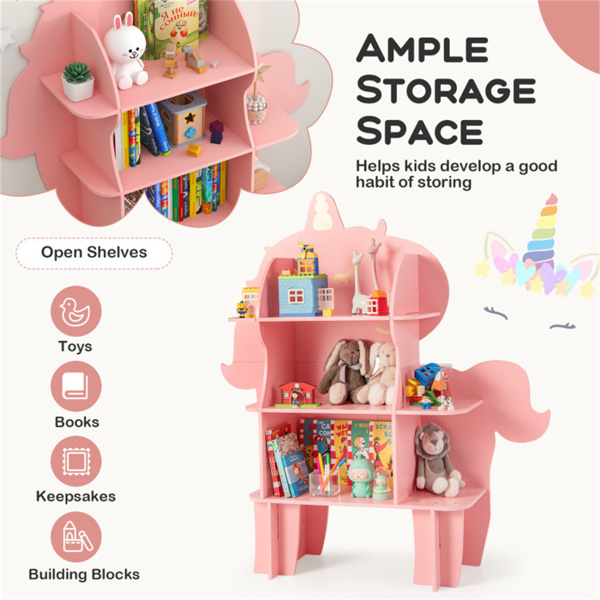 Open storage rack in pink 