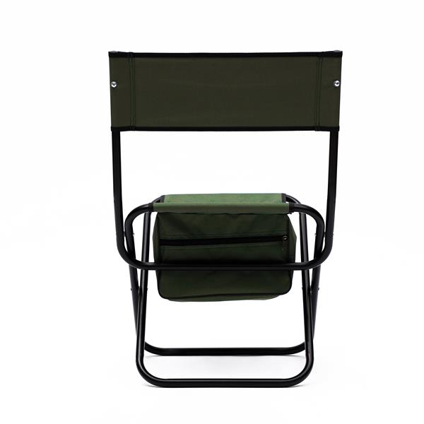 4-piece Folding Outdoor Chair with Storage Bag, Portable Chair for indoor, Outdoor Camping, Picnics and Fishing,Green