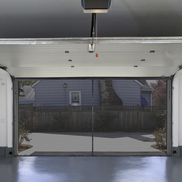 16x7 ft Garage Door Screen fit for 191 5/16" x 81 7/8" door size, features high-density mesh to block annoying flies（not shipped on weekends）