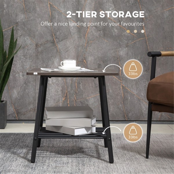 Top Coffee Table/ Side Table/2-Tier End Table   ( Amazon Shipping)（Prohibited by WalMart）