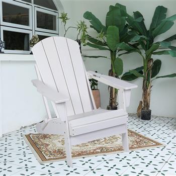 Folding Adirondack Chair, Relaxing Stackable Arm Rest Ernomic HDPE All-Weather Adirondack Chair