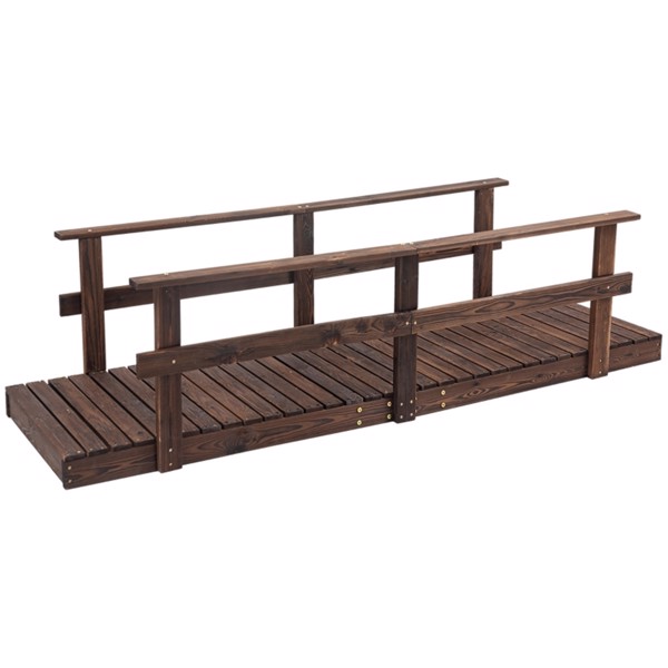 5 ft Wooden Garden Bridge Arc Footbridge ( Amazon Shipping)（Prohibited by WalMart）