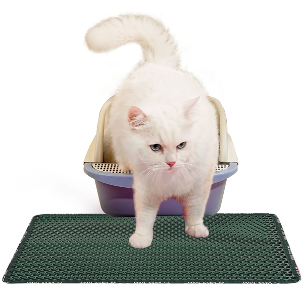 双层米粒状猫砂垫，猫砂清洁垫，猫砂盆垫子防溅垫过滤垫【TK、TEMU仅支持自提】-1