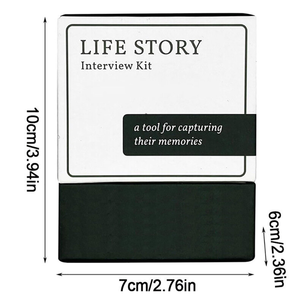 Life Story Interview Kit 150 Conversation Cards - Put Down The Phone Family Game