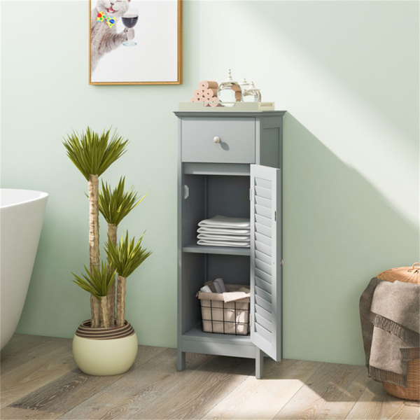 Bathroom storage cabinet gray（AMAZON禁止销售）