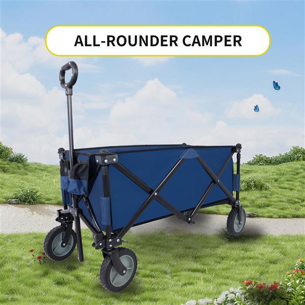 Utility Collapsible Folding Wagon Cart Heavy Duty Foldable, Beach Wagon