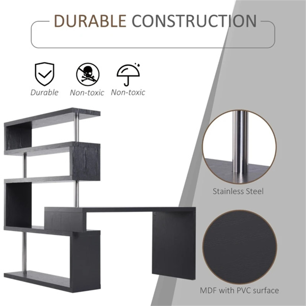 Office desk  with display stand  Black