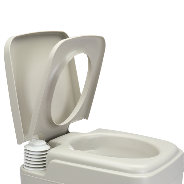 10L Portable Removable Flush Toilet with Double Outlet