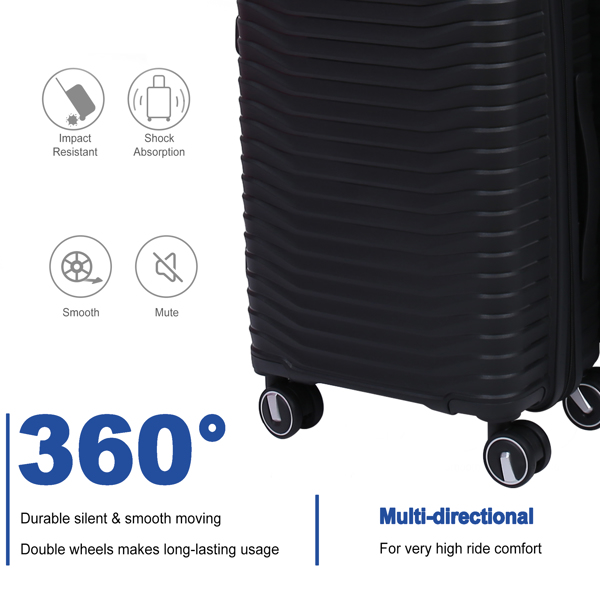 Hardside Luggage Sets 3 Pieces, Expandable Luggages Spinner Suitcase with TSA Lock Lightweight Carry on Luggage 19inch 23inch 27inch