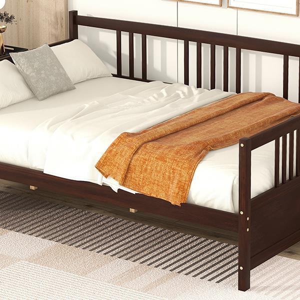 Full Size Daybed with Support Legs, Espresso