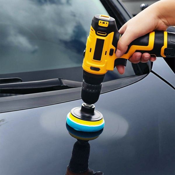 22 Car Polisher Gross Polishing Pads for Drill Sponge Buffer Waxing Buffing Kit