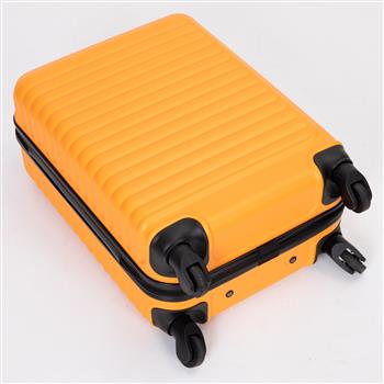 20\\" Carry on Luggage Lightweight Suitcase, Spinner Wheels, Orange