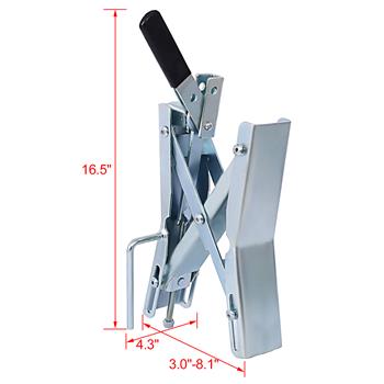 Quick Locking Chock,Axel-Chock Wheel-Stabilizer for RV, Trailer, Camper - Universal Quick-Lock Tire-Stop for Dual Axle Vehicles - Fits up to 6 Inches -Pair