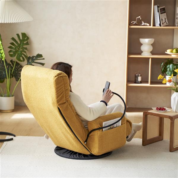 Adjustable head and waist, game chair, lounge chair in the living room, 360 degree rotatable sofa chair,Rotatable seat Leisure Chair deck chair