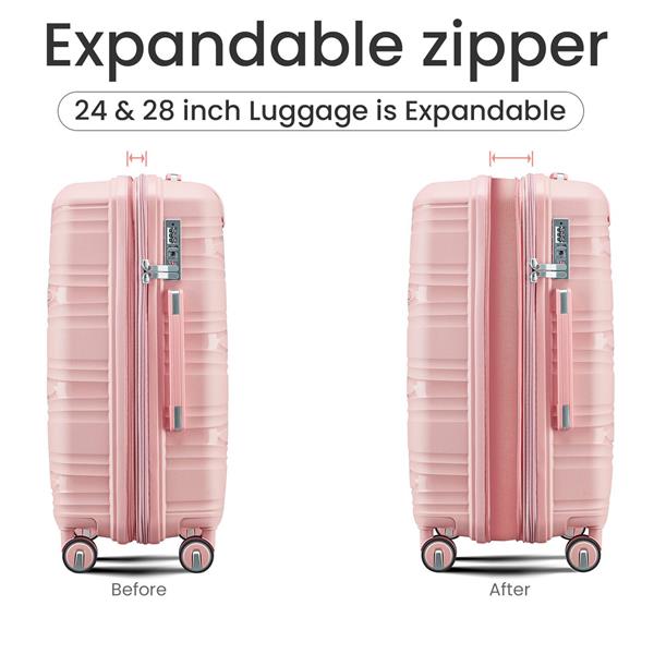 Luggage 4 Piece Sets(14/20/24/28), Hard Shell Lightweight TSA Lock Carry on Expandable Suitcase with Spinner Wheels Travel Set for Men Women