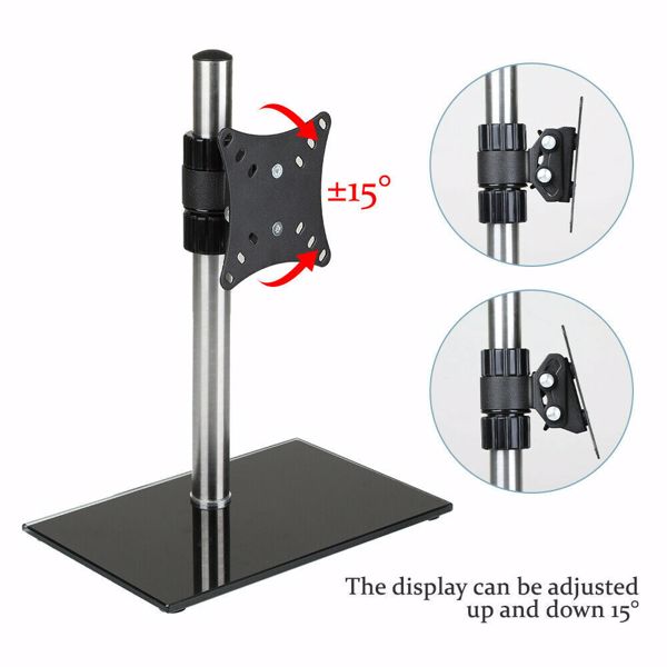 Single Computer Monitor Arm Mount Desks Stand 14-26”Screen LED TV Bracket Mounts