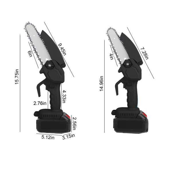 Mini 4In&6In Two Sizes Chainsaws Super Handheld Rechargeable Chain Saw With mini chain saw is an excellent tool Small Electric Chainsaws Battery Powered For Wood/Trees Cutting No shipments on weekend