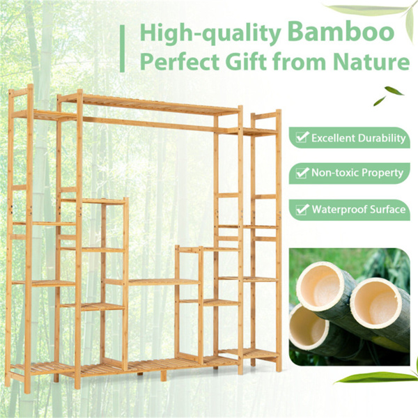 Bamboo Plant Stand 