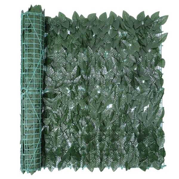 3m Artificial Hedge Fake Ivy Leaf Garden Fence Privacy Screening Roll Wall Panel